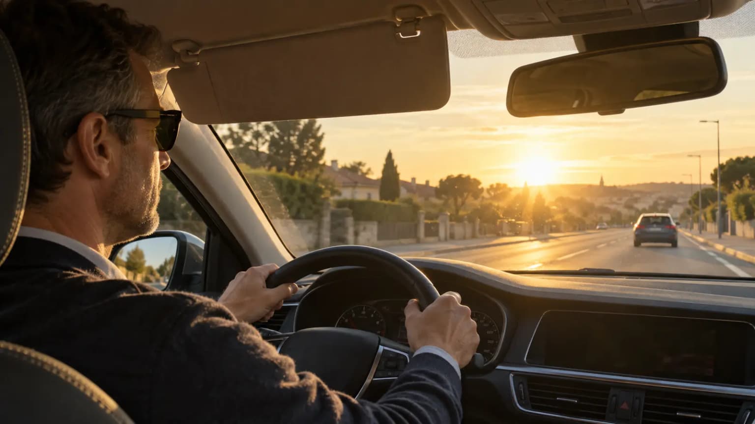 Soleil rasant au volant : réduire l’allure avant de perdre les contrastes